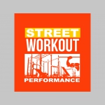 Street Workout Prformance mikina s obojstrannou potlačou  s kapucou stiahnutelnou šnúrkami a klokankovým vreckom vpredu 